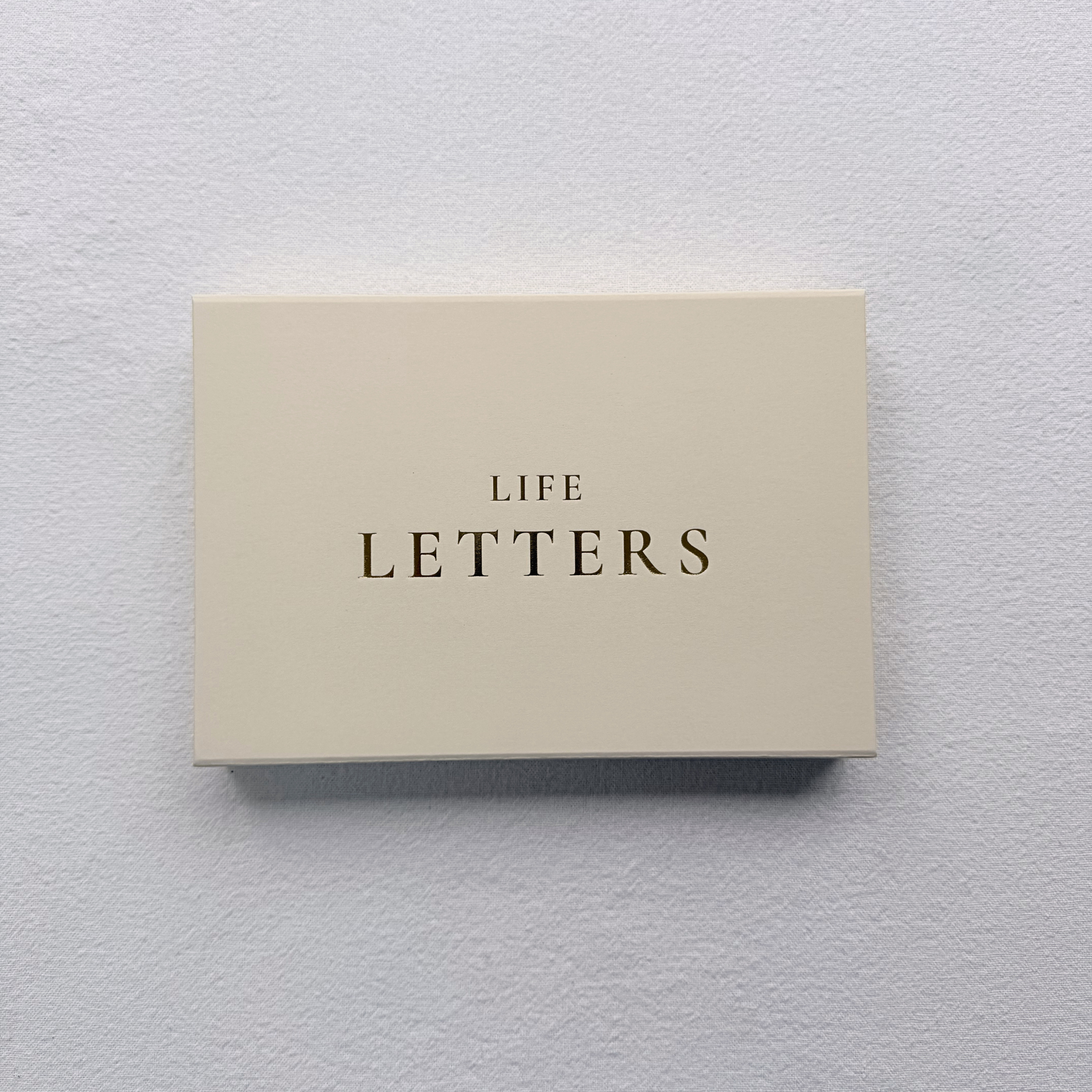 Life Letters box closed on a white background.
